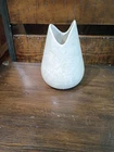 Vintage MCM 1960s McCoy Vase Cascade Line Iridescent Pearl Glaze Pearlescent