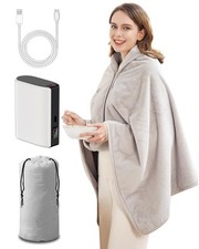 Heated Blanket Battery Operated,with Battery Pack,Cordless USB Heated Shawl,O...