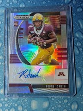 Rodney Smith 2020 PANINI PRIZM DRAFT SILVER PRIZM ROOKIE AUTO #259 MINNESOTA