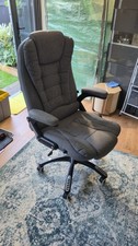 Executive Recline Extra Padded Office Chair Standard, MO17 Grey Fabric.