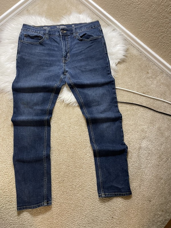 Goodfellow & Co Jeans Mens 38x32 Blue Slim Fit Denim 100% Cotton