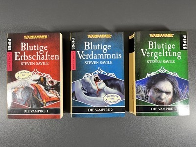 Warhammer Die Vampire Teil 1 2 3 komplett Trilogie Steven Savile Piper deutsch
