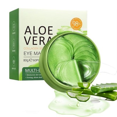 Under Eye Patches - 60 PCS Aloe Vera Eye Masks for Dark Circles and Puffiness, H