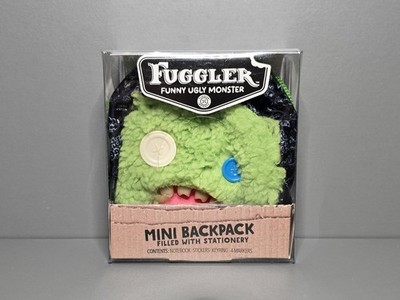 Fuggler, lustiges hässliches Monster, Mini Rucksack, grün, gefüllt mit Überraschungen!, Neu in OVP