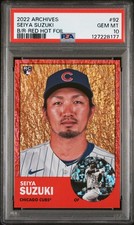 2022 TOPPS ARCHIVES #92 SEIYA SUZUKI ROOKIE RC 11/50 PSA 10