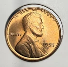 1955 S Lincoln Wheat BU Cent 1C  RD Uncirculated