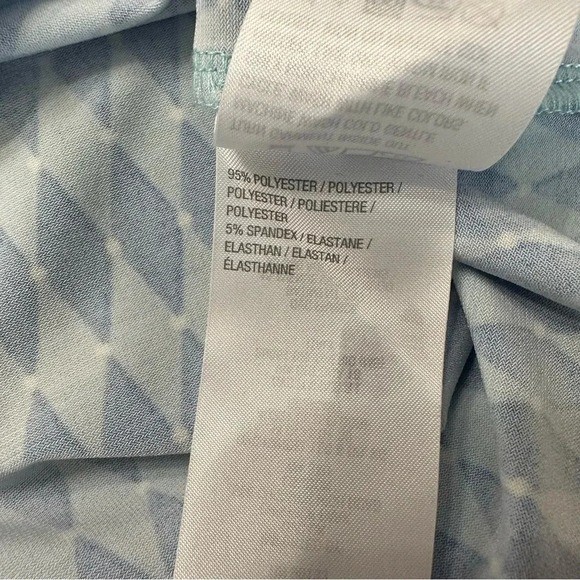 Bob Mackie wearable art XL blue & white festival … - image 5