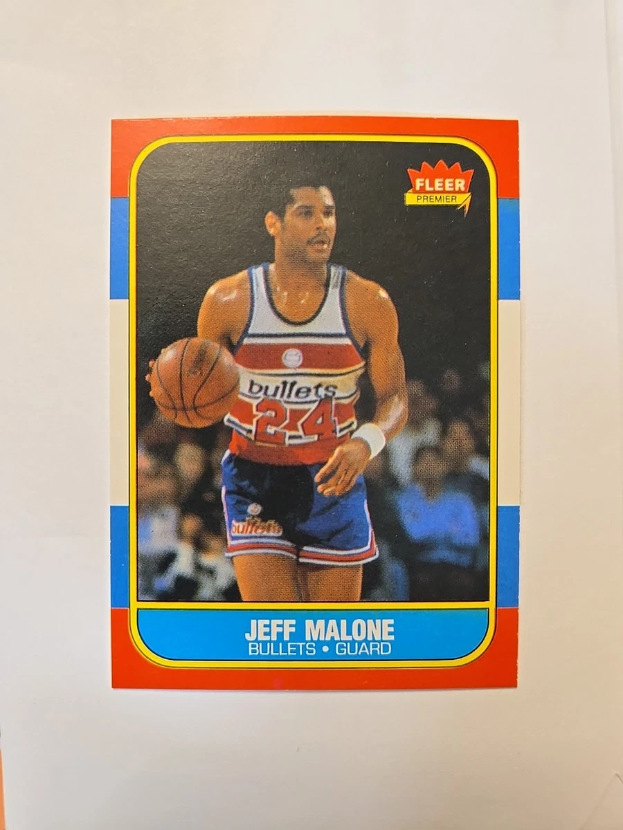 Fleer Jeff Malone Basketball 1986-87 Season Sports Trading Cards