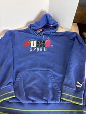 Sport Puma robin blue sweatshirt size L vintage