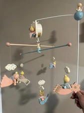 Vntg 60's Originals IRMI Musical Nursery/Baby Mobile Angel M813 Wood  Works