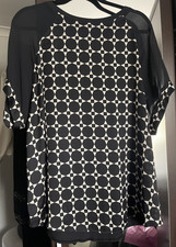 Next. Black/White Asbtract Print top. 22. Worn once.