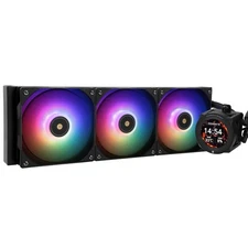 CORE Vision 360 Black ARGB CPU AIO Cooler,IPS LCD Screen with 480 * 480 Resol...