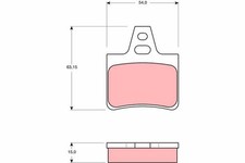 TRW Bremsbelagsatz Scheibenbremse GDB986 für XM XANTIA CITROEN Y3 CITROËN Y4 12V
