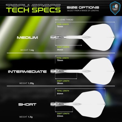 2026 Winmau Fusion #6 Integrated Flight and Shaft Clear The ultimate Performance