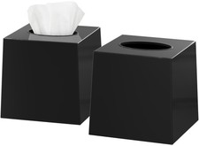 Tissue Box Cover Square Facial Cube Tissue Box Holder Vessel Dispenser For Bathr