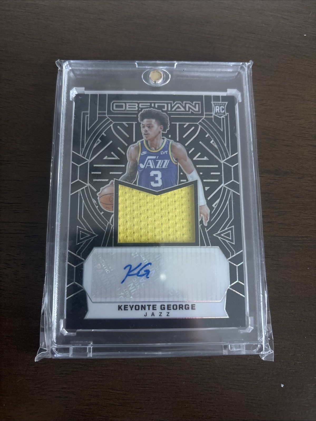 2023-24 Panini Obsidian - Rookie Jersey Autographs Keyonte George #236 /99 (AU,