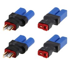 Youme Power 2Pairs EC5 to T Adapter Male Female Connector Plug Set...
