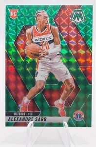 2024-25 Panini Mosaic - Rookies Alexandre Sarr #216 Green Mosaic Prizm (RC)