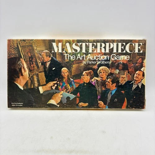 VINTAGE Masterpiece Art Auction Game COMPLETE Parker Brothers 1970 70s