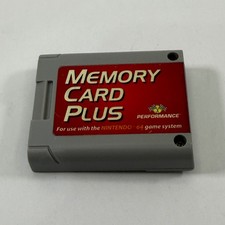 Performance Memory Card Plus Nintendo 64 N64 Controller Pak Save Data