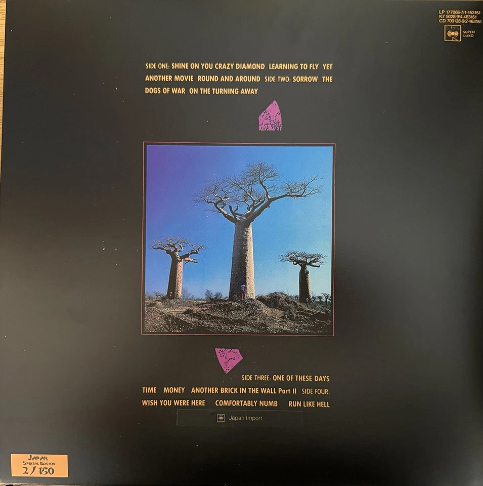 PINK FLOYD DELICATE SOUND OF THUNDER 2lp Color In Color Vinyl Japan Obi Replica - Image 3 of 4