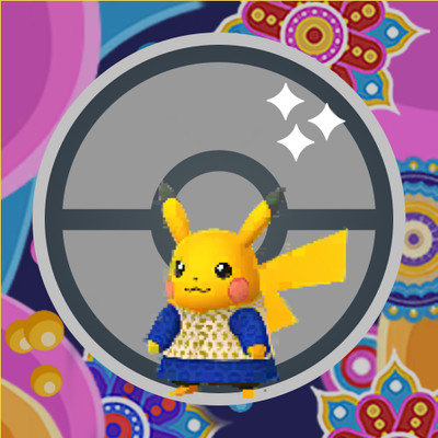  NEW Shiny Pikachu (Wearing Kurta) (#025) - Pokémon GO 