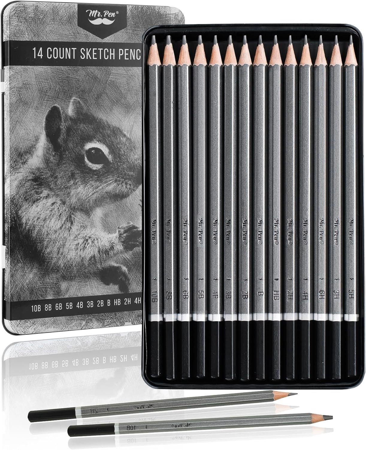 S For Drawing, 14 Pack, Graphite Pencils For Drawing Penci