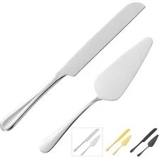 Cake Serving Set Stainless Steel Cake Knife and Server Pie Pastry Utensil for