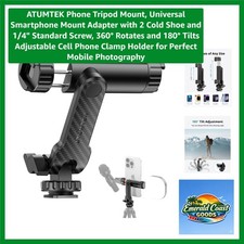 Lightweight 360  Adjustable Phone Tripod Mount - Ideal for Vlogging  Streaming