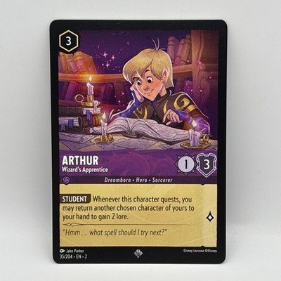 Arthur - Zauberlehrling - Non Foil - 35/204 - Lorcana Rise of the Floodborn