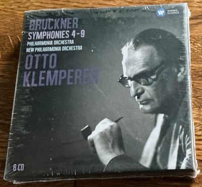 Anton Bruckner: Symphonies 4-9: Otto Klemperer: Warner Classics 6 CD Box Set New