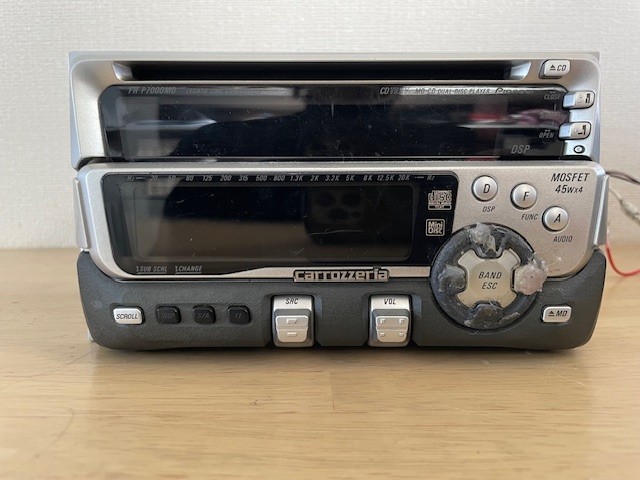 As Is Pioneer Carrozzeria FH-P7000MD Car Audio MD CD Player MD