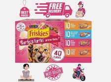 Purina Friskies Prime Filets Cat Food Variety Pack, 40 Pack 5.5 oz Cans