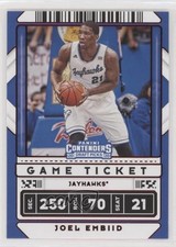 2020-21 Panini Contenders Draft Picks Variation Game Ticket Red Joel Embiid 0qr0