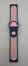 Blue  Pink Silicone Band For Samsung / Android Watch Pink/Blue, 22mm. New