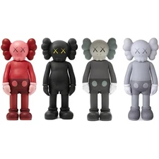 KAWS Companion Open Edition Vinyl Figure Black Blush Brown Grey *BRAND NEW*