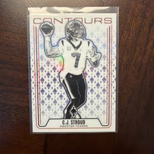 Panini Phoenix 2024 C.J. Stroud #CON-CST Contours purple Hologram Texans NFL