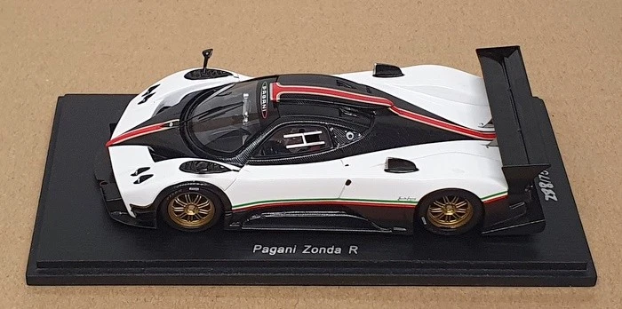 Spark Model 1/43 Scale PD04311009 - Pagani Zonda R - White/Black/Red - Image 4 of 4