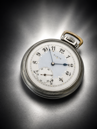 🔥Elgin BW Raymond UNREAL FANCY DIAL 19J RR Grade Special Variation Pocket Watch - Picture 15 of 16