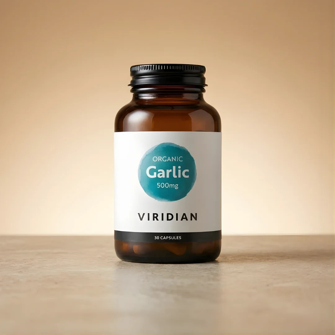 Viridian Garlic 500Mg (Organic), 30 Veg Caps - Image 2