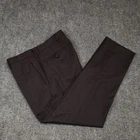 Banana Republic Wool Flannel Trousers Mens 32 X 30 Gray Flat Front Dress Pants
