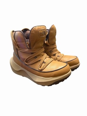 The North Face Halseigh ThermoBall WP Lace Leather Boots Almond Brown Women s 10