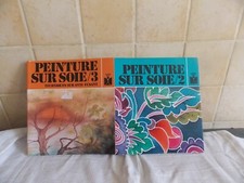lot de 2 livres peinture sur soie