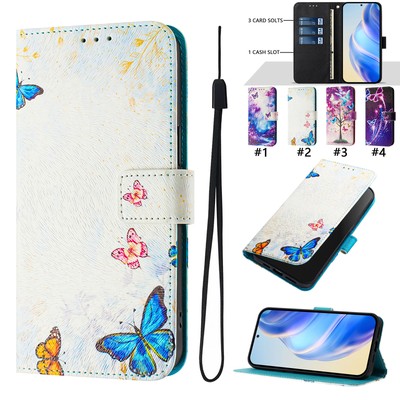 For Google Pixel 9 Pro XL 8 7 Pro 9A 8A 7A Butterfly Pattern Leather Phone Case