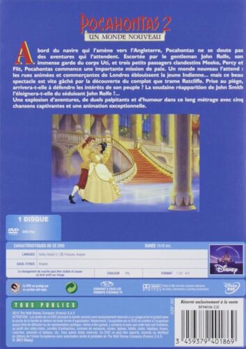 DVD " Pocahontas 2 " Disney No. 50 New Blister Pack - Picture 2 of 2