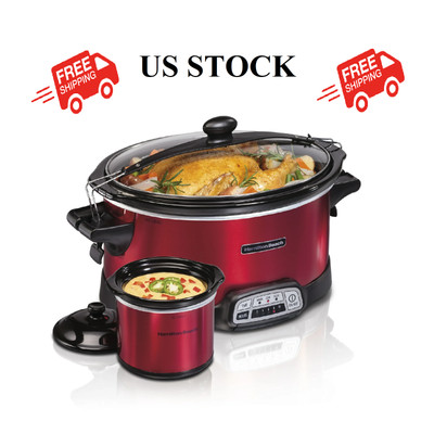 Hamilton Beach Stay or Go 33478 Programmable Slow Cooker - Red