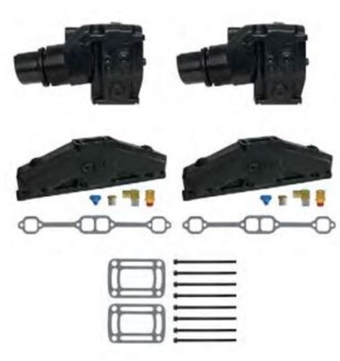 Volvo Penta OMC 5.0L 5.7L Exhaust Manifold Elbow Riser Kit 3847501 3862664 1992+