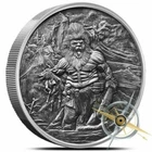1 OZ Silver Nordic Creatures Frost Giant Antique - 2000 Minted - Collector Round