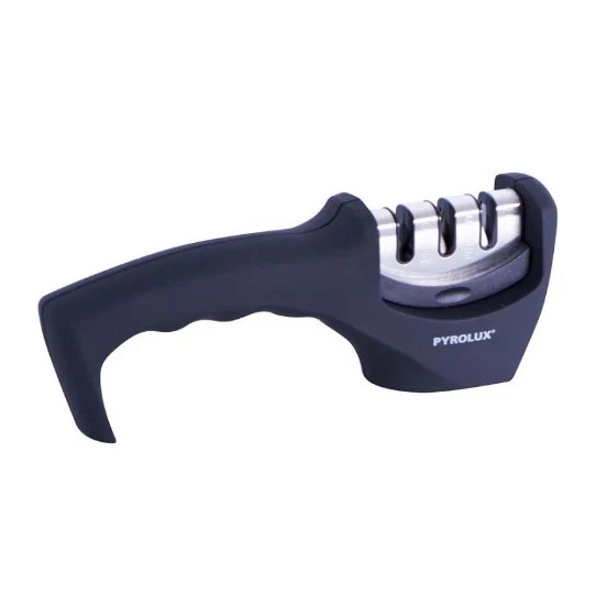 PYROLUX 3 in 1 Pull Thru Knife Sharpener 3 Step Diamond Tungsten Ceramic Knives!