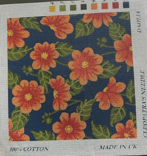 Gorgeous group of flowers needlepoint canvas, from the UK